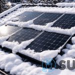 Sneeuw verwijderen van zonnepanelen "niet doen"